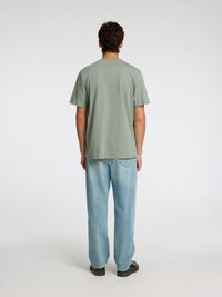 COTTON SLUB T-SHIRT, Iceberg Green, highres