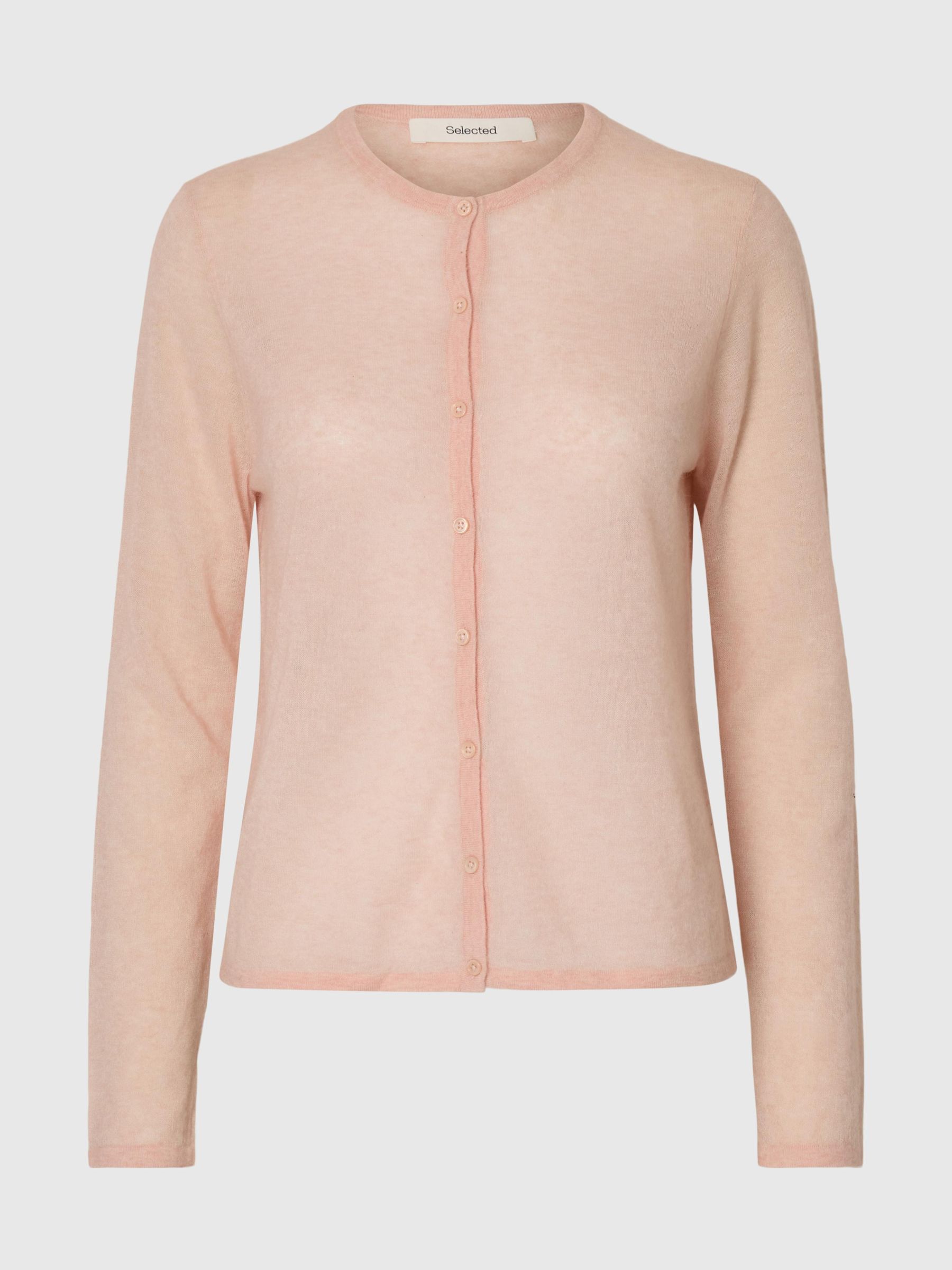 LONG SLEEVED CARDIGAN, Pale Dogwood, highres