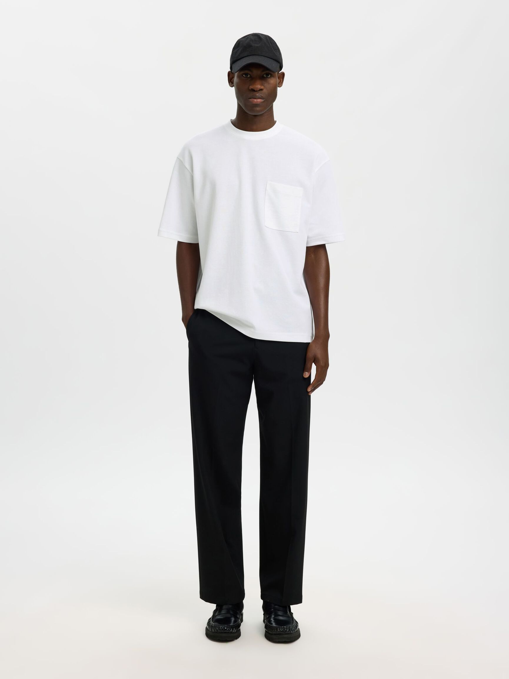 LOOSE FIT T-SHIRT, Bright White, highres