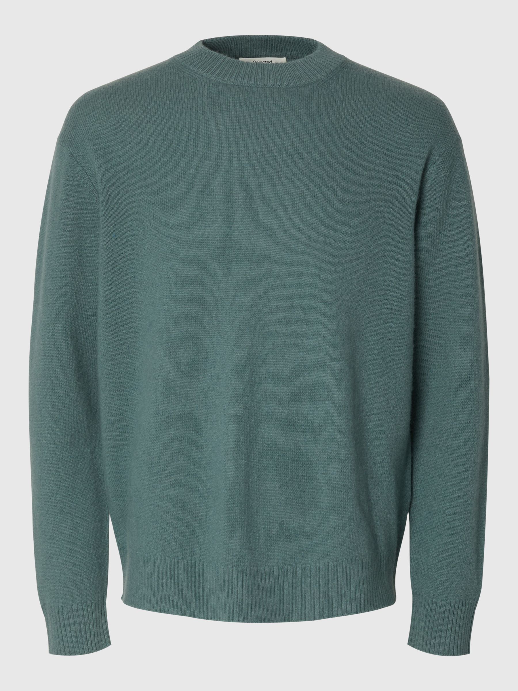 100% WOOL JUMPER, Balsam Green, highres