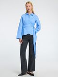 Selected LONG SLEEVED WRAP BLOUSE, Cornflower Blue, highres - 16096798_CornflowerBlue_008.jpg