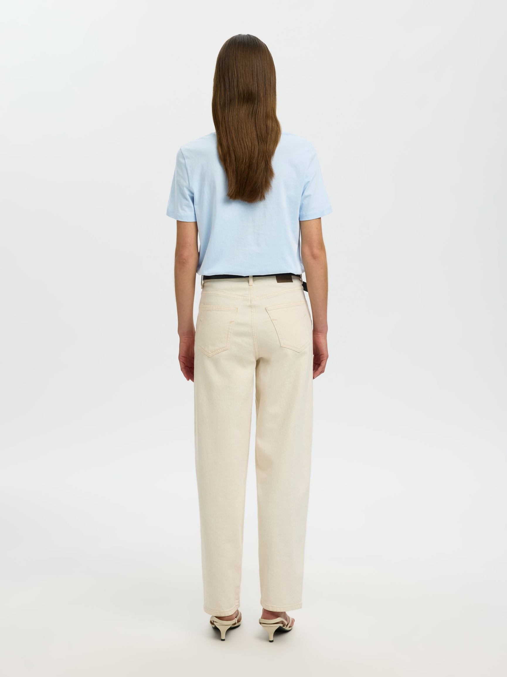 KLASSISCHES V-NECK T-SHIRT, Cashmere Blue, highres