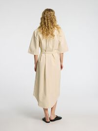 DENIM BLOUSEJURK, Ecru, highres
