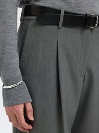 CORTE ANCHO PANTALONES DE TRAJE, Medium Grey Melange, highres