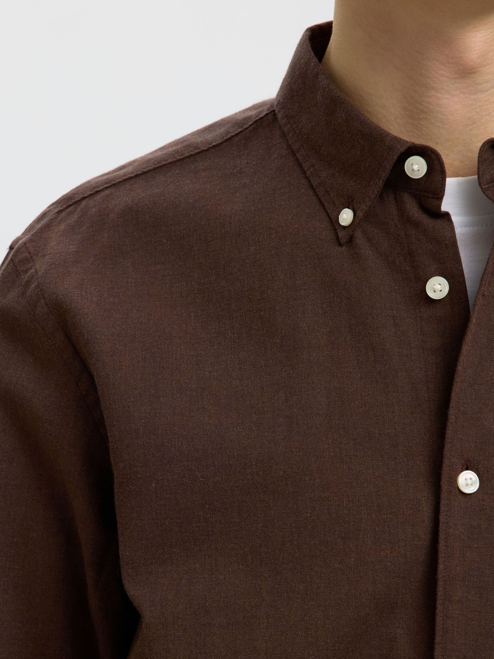 COTTON LONG SLEEVED SHIRT, Delicioso, highres