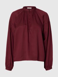 LONG SLEEVED SHIRT, Tawny Port, highres