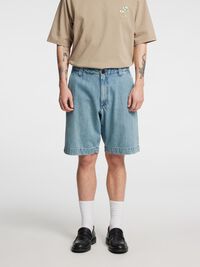 SELVEDGE DENIM SHORTS, Light Blue, highres