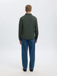 VISCOSE BLEND CARDIGAN, Deep Forest, highres