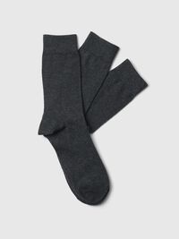 3-PAK STRØMPER, Dark Grey Melange, highres