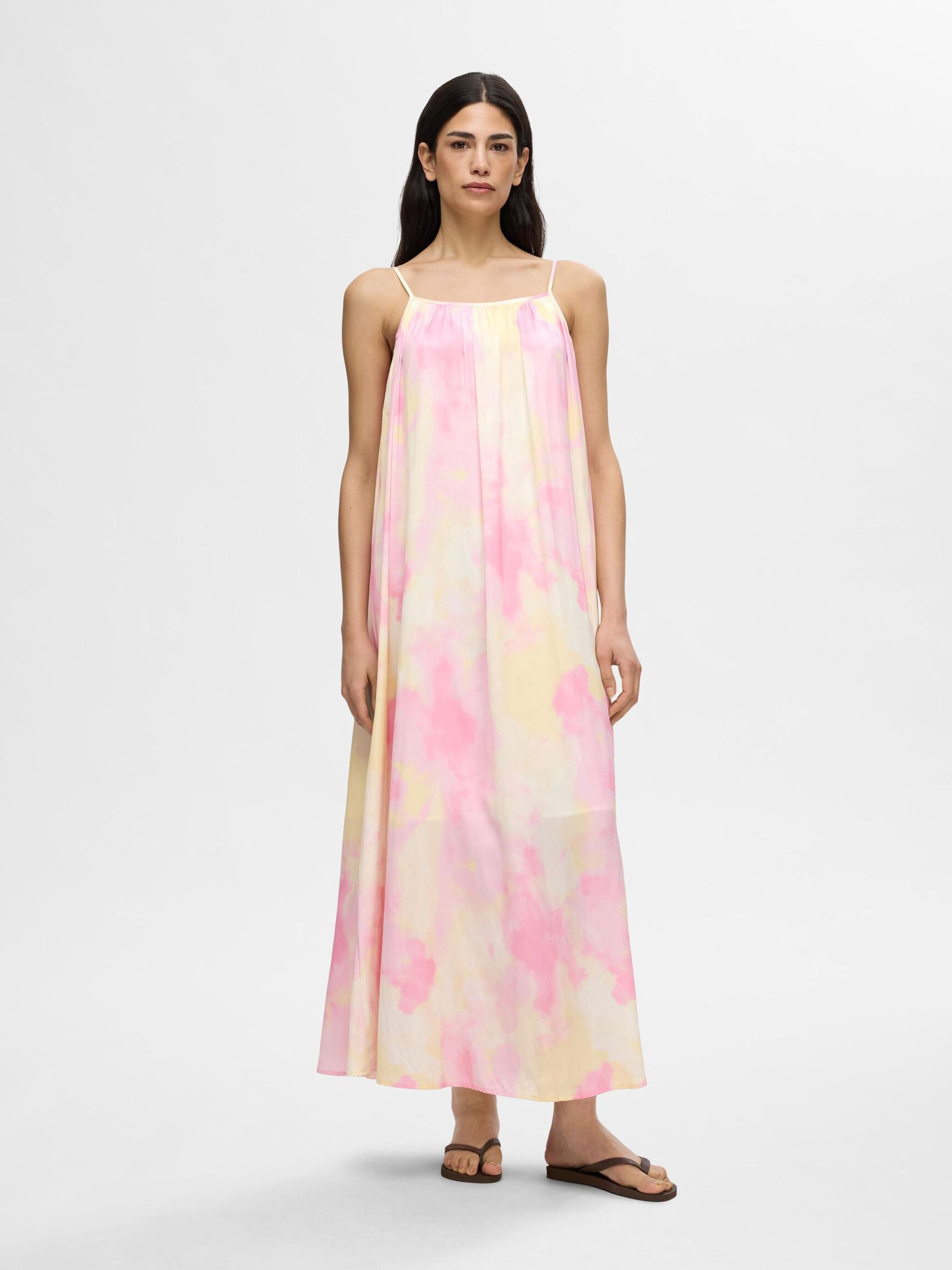 SLEEVELESS MAXI DRESS, Cradle Pink, highres