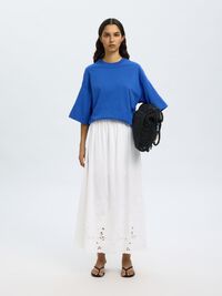 BRODERIE ANGLAISE MAXINEDERDEL, Bright White, highres