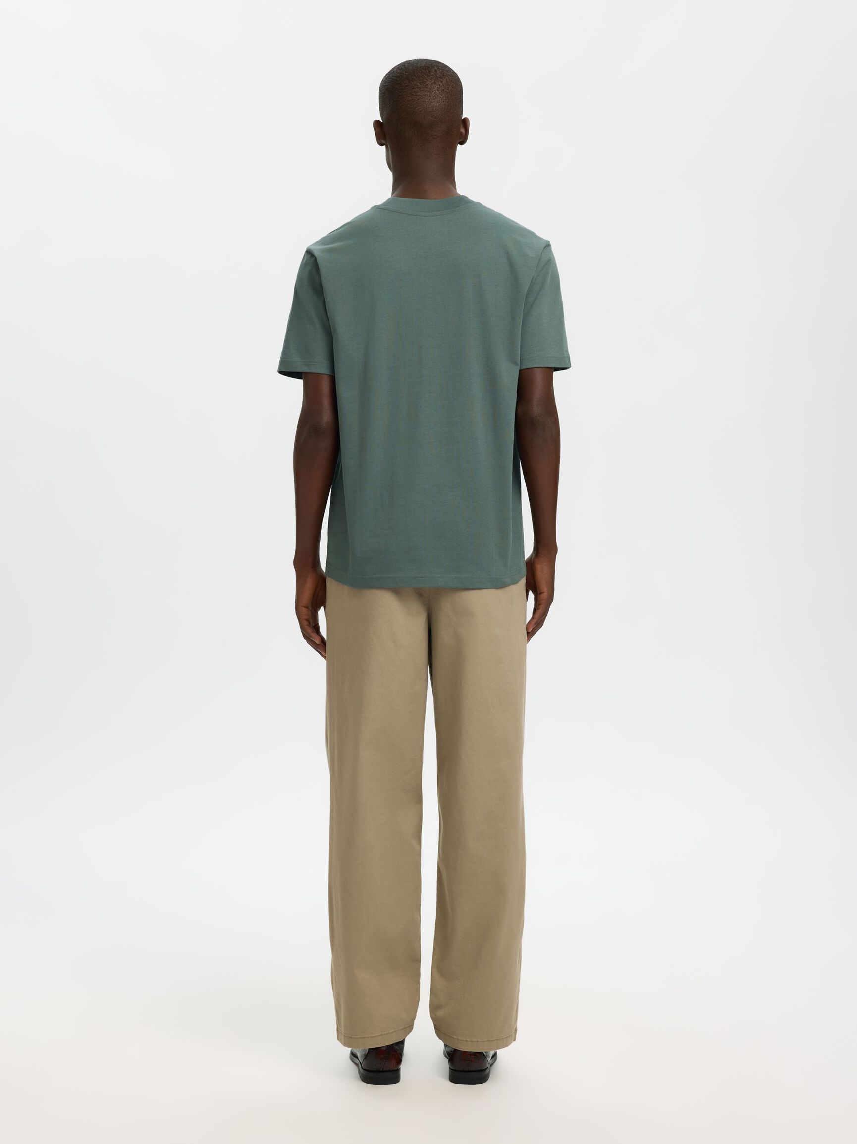 SHORT-SLEEVED RELAXED FIT T-SHIRT, Balsam Green, highres