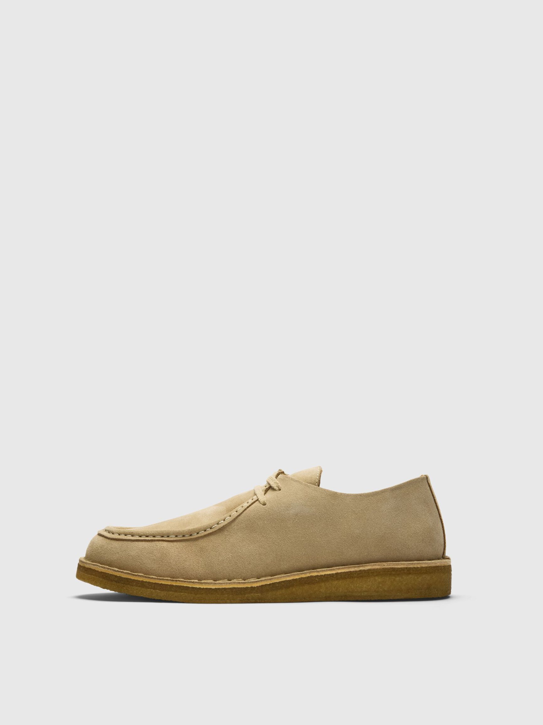 WILDLEDER MOC-TOE-SCHUHE, Sand, highres