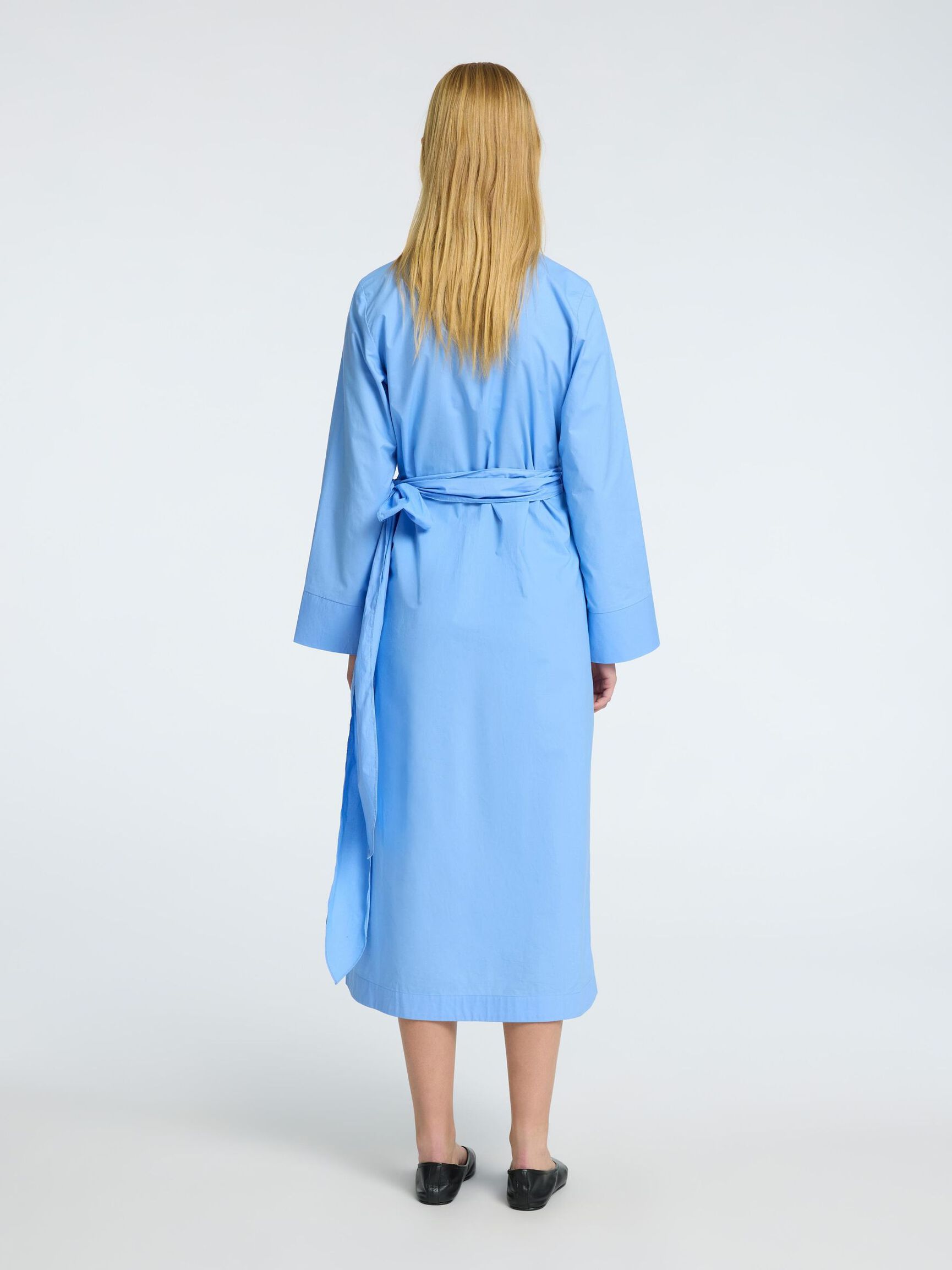 ELEGANTES WICKELKLEID, Cornflower Blue, highres