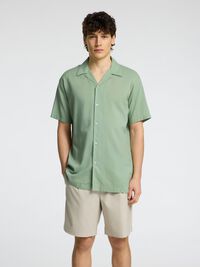 CUBANSK KRAVE SKJORTE, Iceberg Green, highres