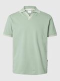 Selected SHORT SLEEVED POLO SHIRT, Iceberg Green, highres - 16095731_IcebergGreen_001.jpg