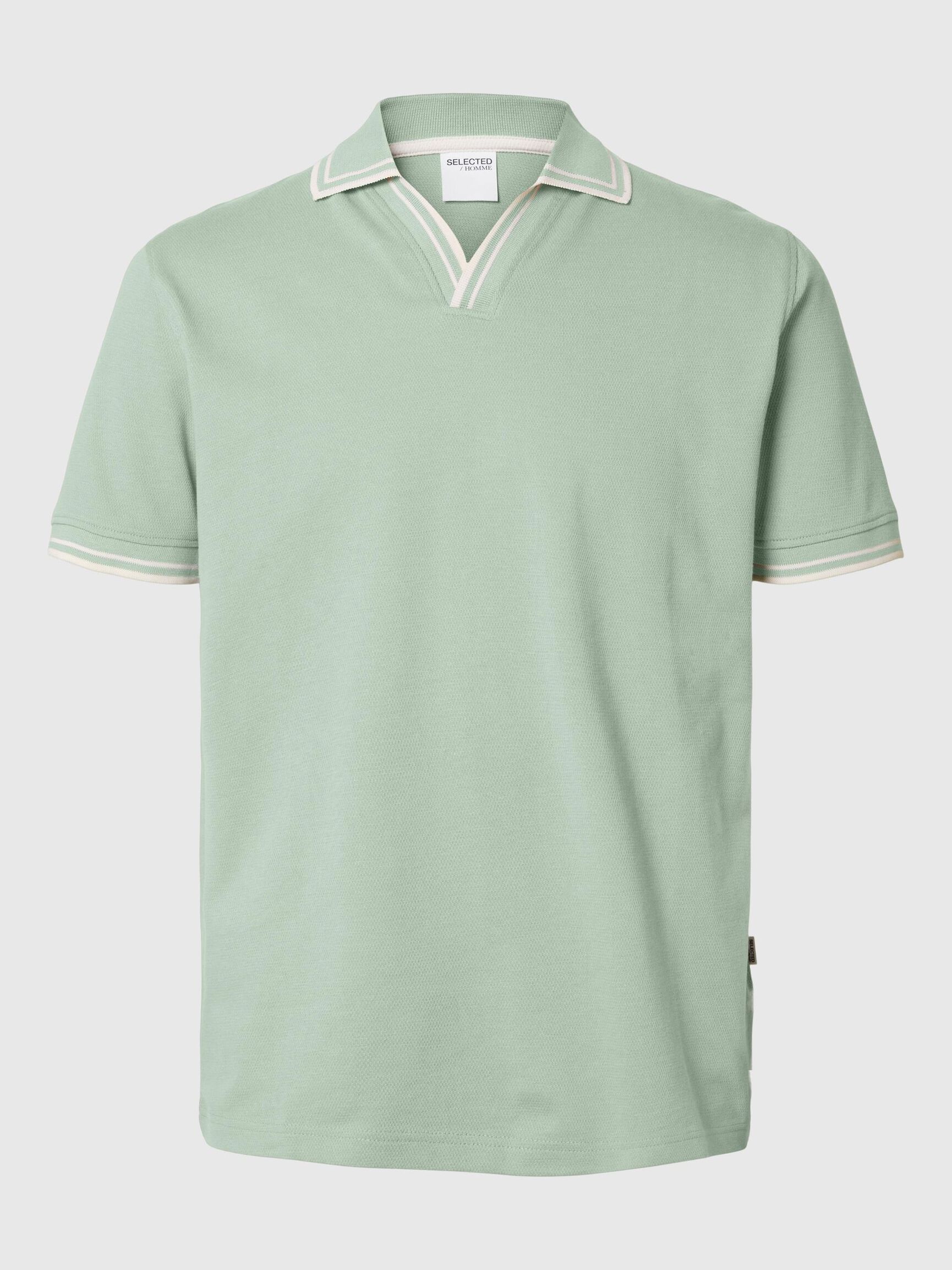 SHORT SLEEVED POLO SHIRT, Iceberg Green, highres