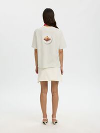 REGULAR FIT PRINT T-SHIRT, Egret, highres