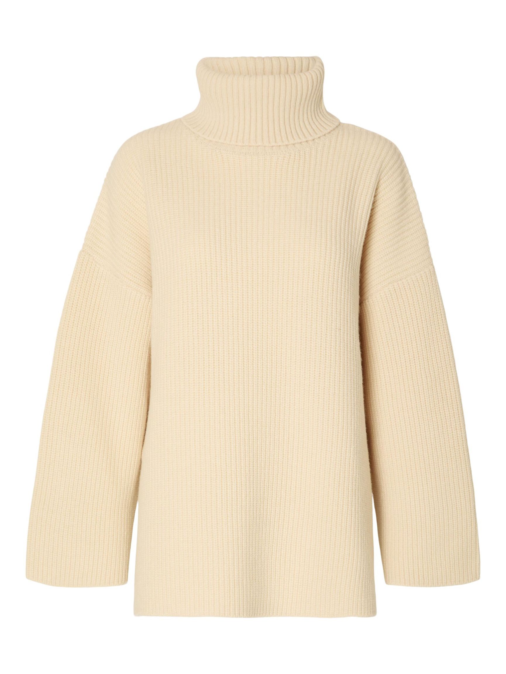 OVERSIZED WOLLGEMISCH PULLOVER, Birch, highres