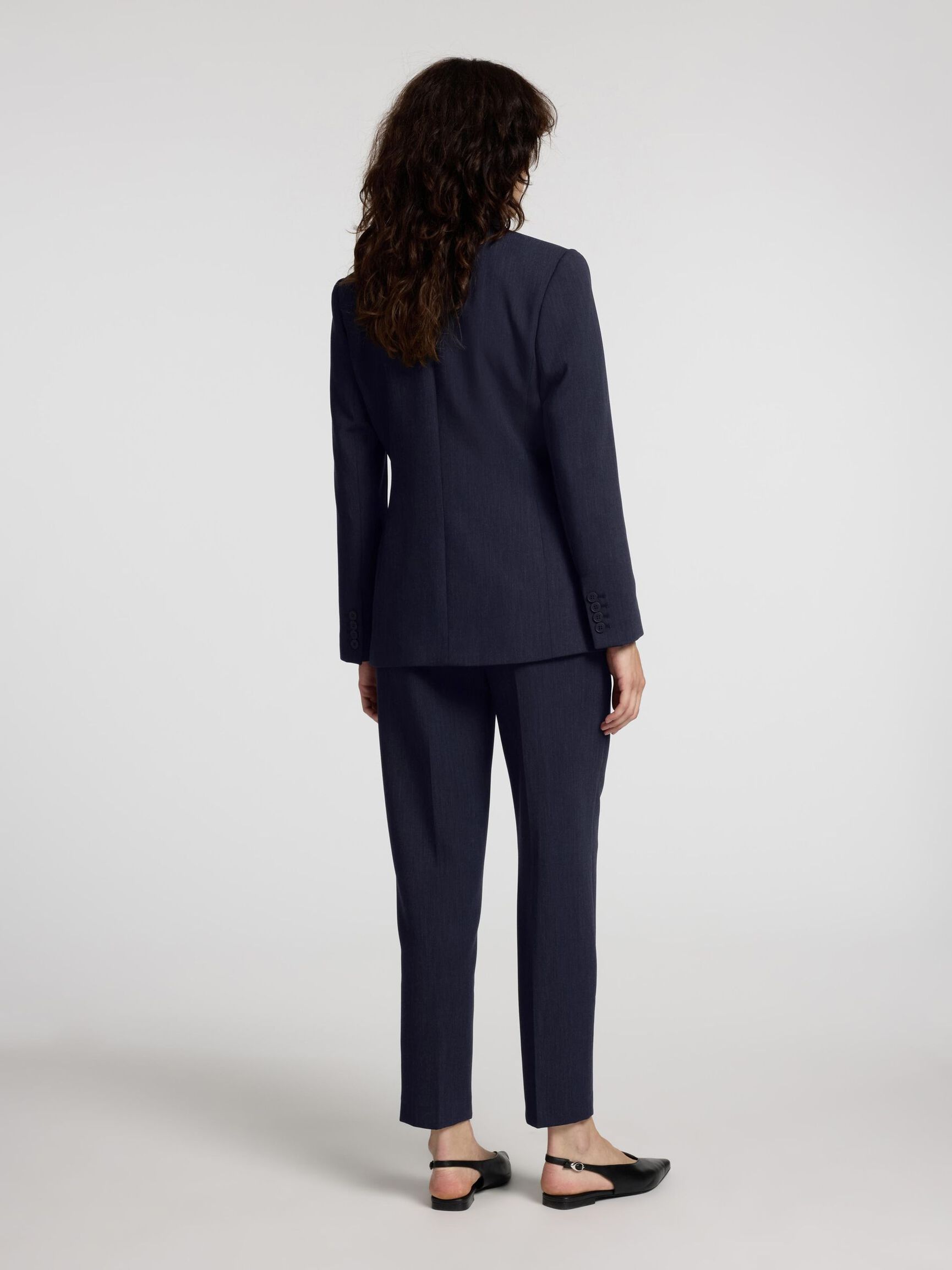 VISCOSE BLEND CLASSIC BLAZER, Dark Sapphire, highres