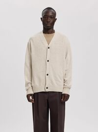 BOUCLÉ KOFTA, Oatmeal, highres