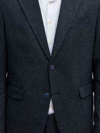 REGULAR FIT SINGLE-BREASTED BLAZER, Dark Sapphire, highres