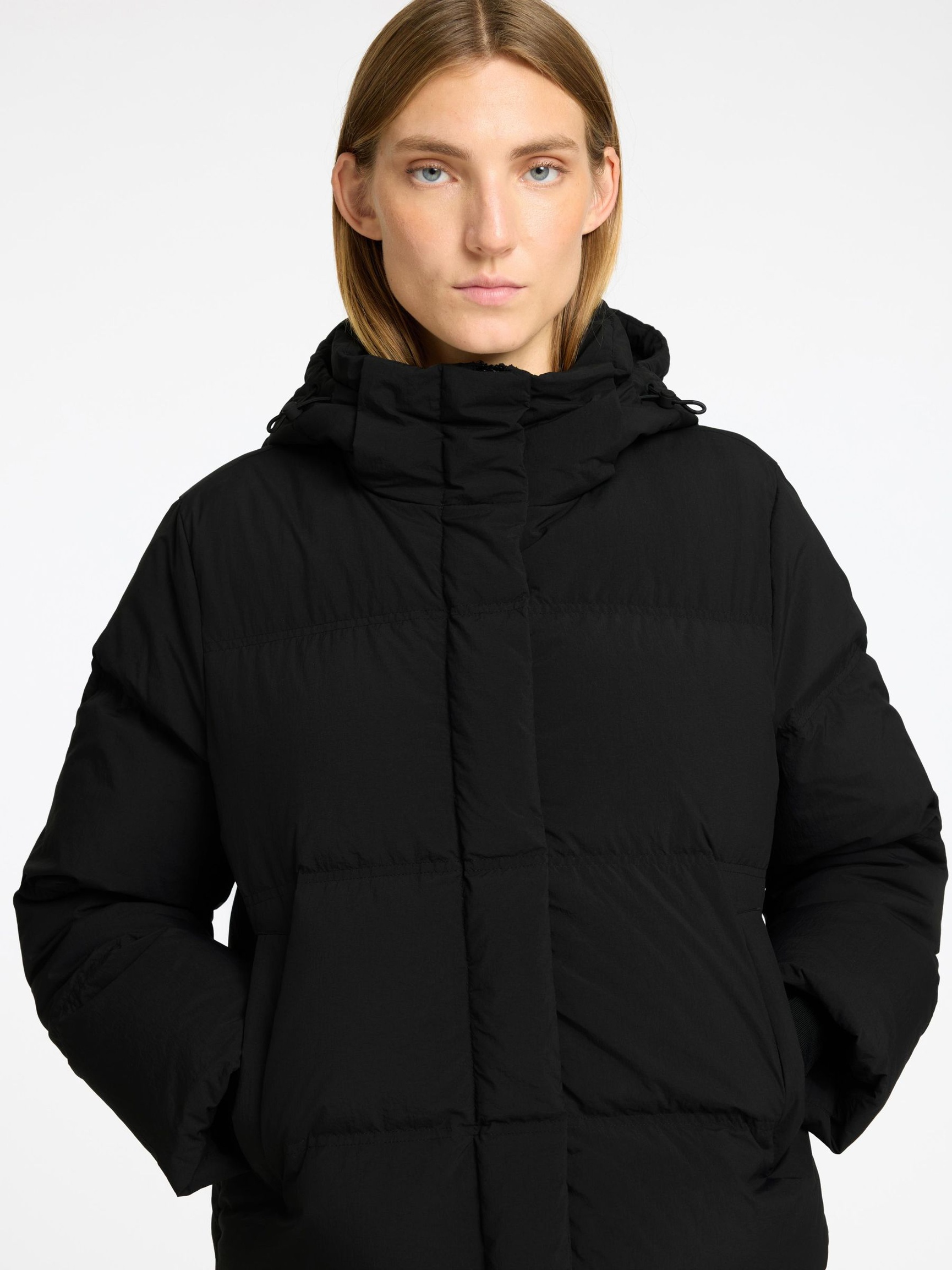 KURZE WATTIERTE JACKE, Black, highres