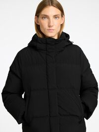 SHORT PUFFER JACKET, Black, highres