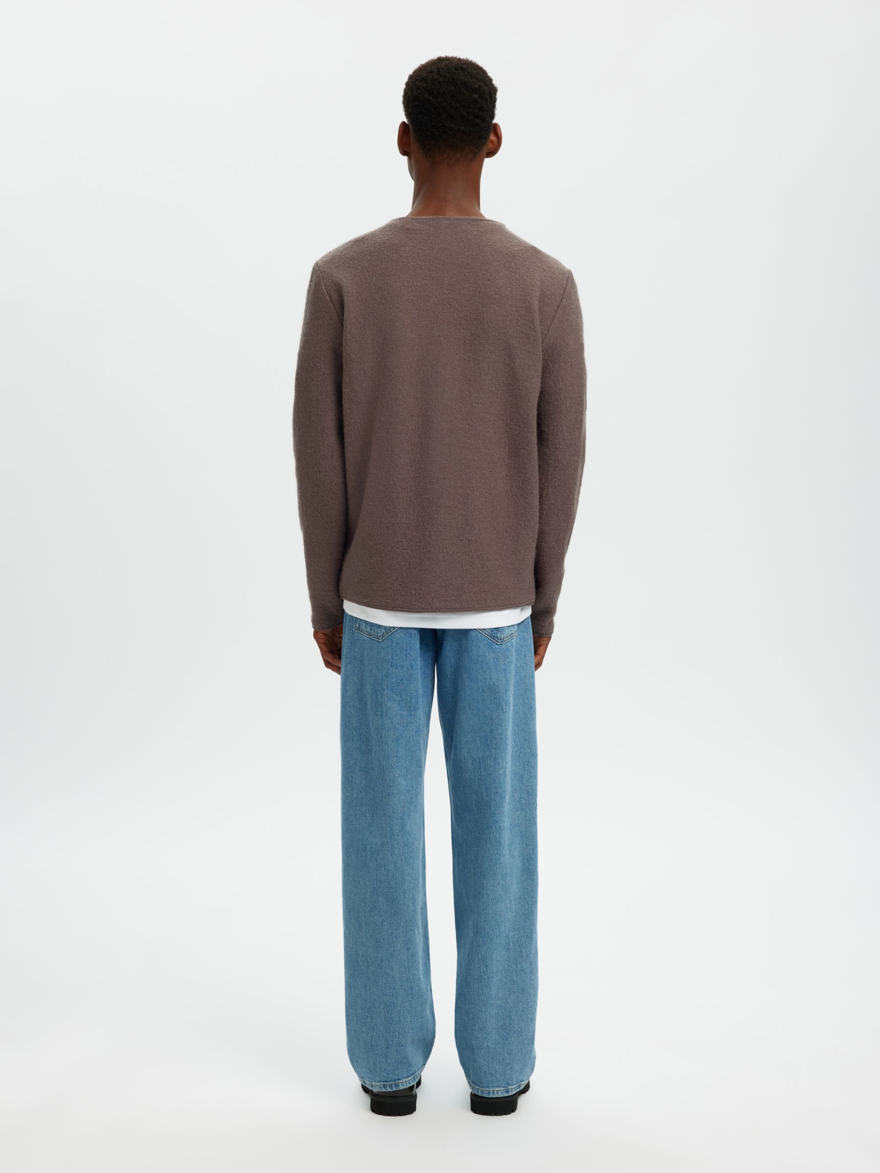 WOOL CARDIGAN | Grey | Selected