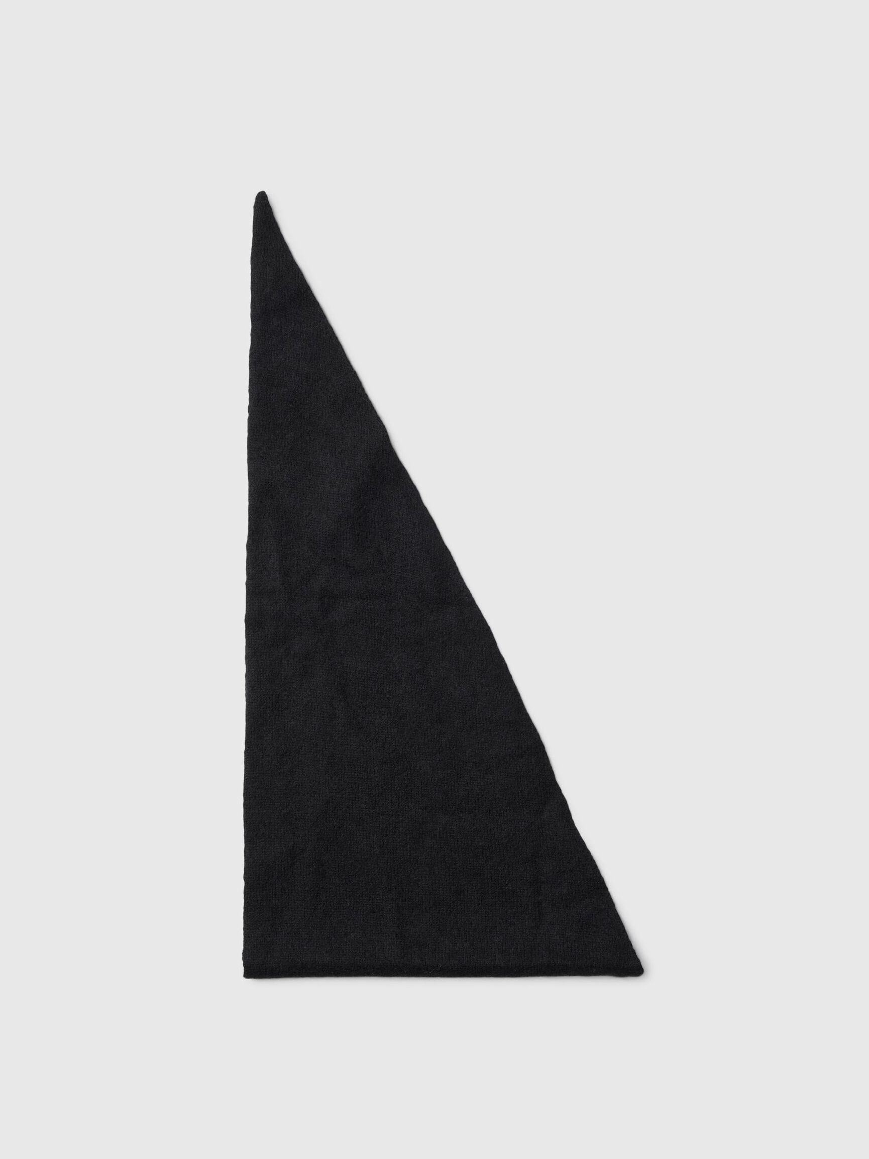 100% CASHMERE SCARF, Black, highres