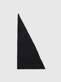 100% CASHMERE SCARF, Black, highres