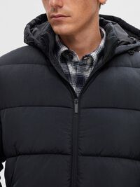LONG PUFFER JACKET, Stretch Limo, highres