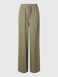 VISCOSE BLEND TROUSERS, Vetiver, highres