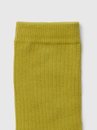 COTTON BLEND SOCKS, Avocado Oil, highres