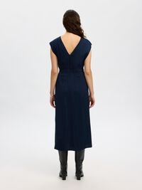 VISCOSE MAXI-JURK, Dark Sapphire, highres
