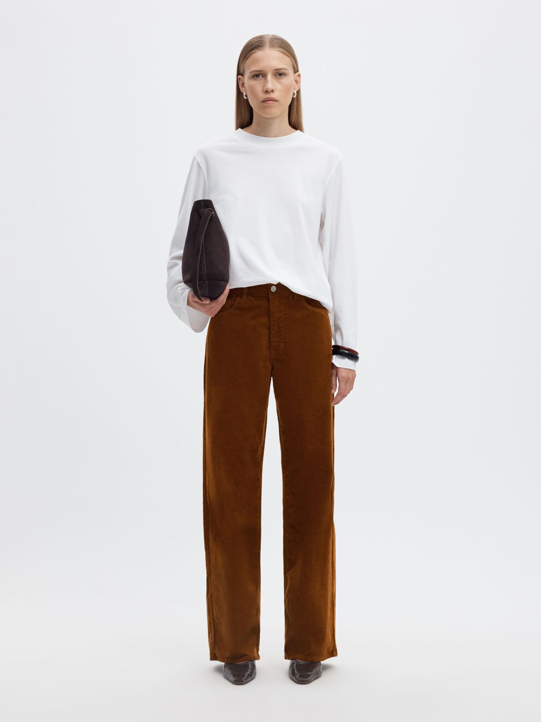 WIDE FIT CORDUROY TROUSERS, Monks Robe, highres