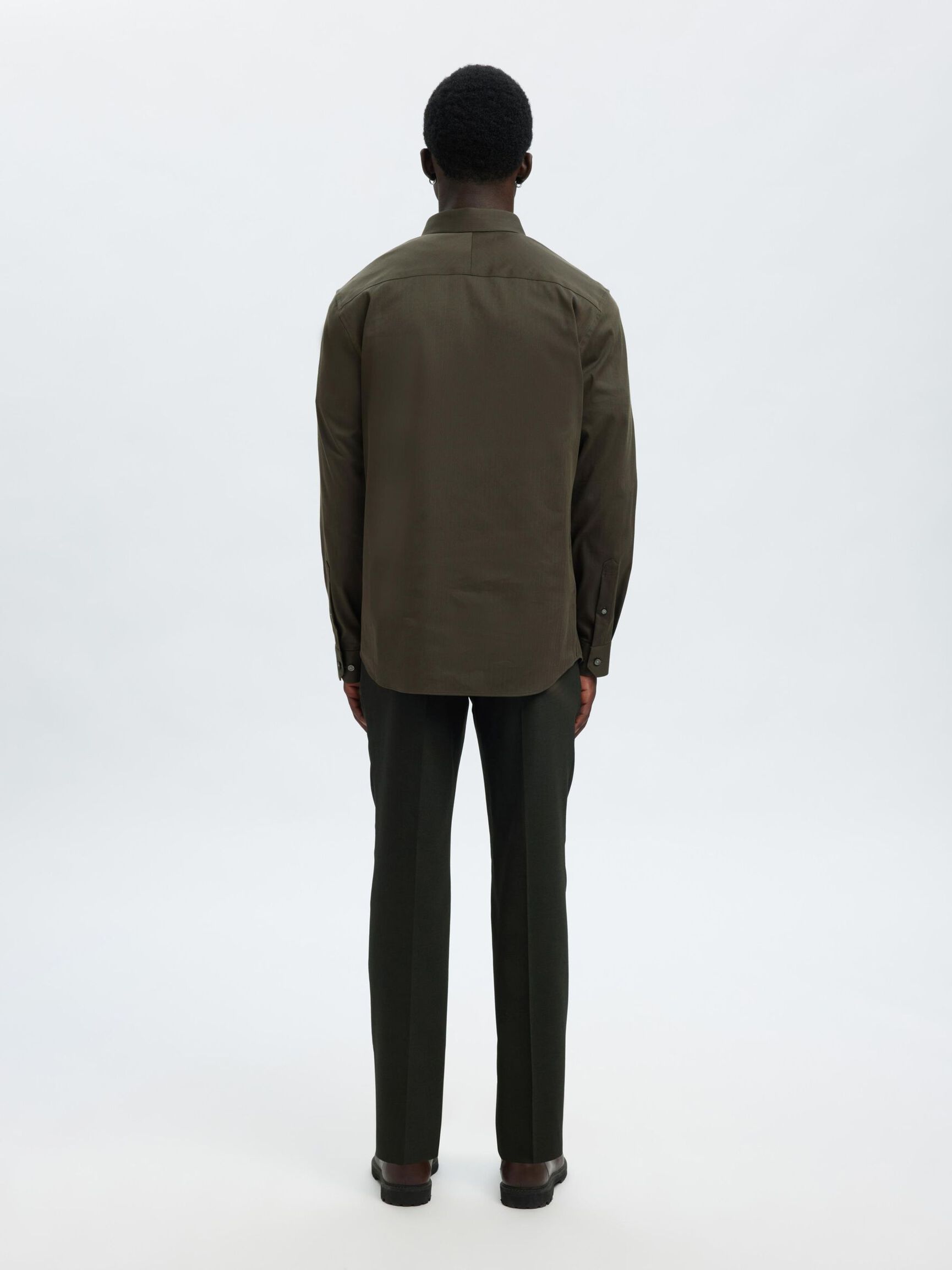 SLIM FIT SKJORTE, Forest Night, highres