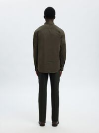 SLIM FIT SKJORTE, Forest Night, highres