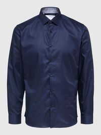 SLIM FIT SKJORTE, Navy Blazer, highres