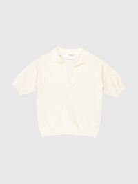 KNITTED TOP, Birch, highres