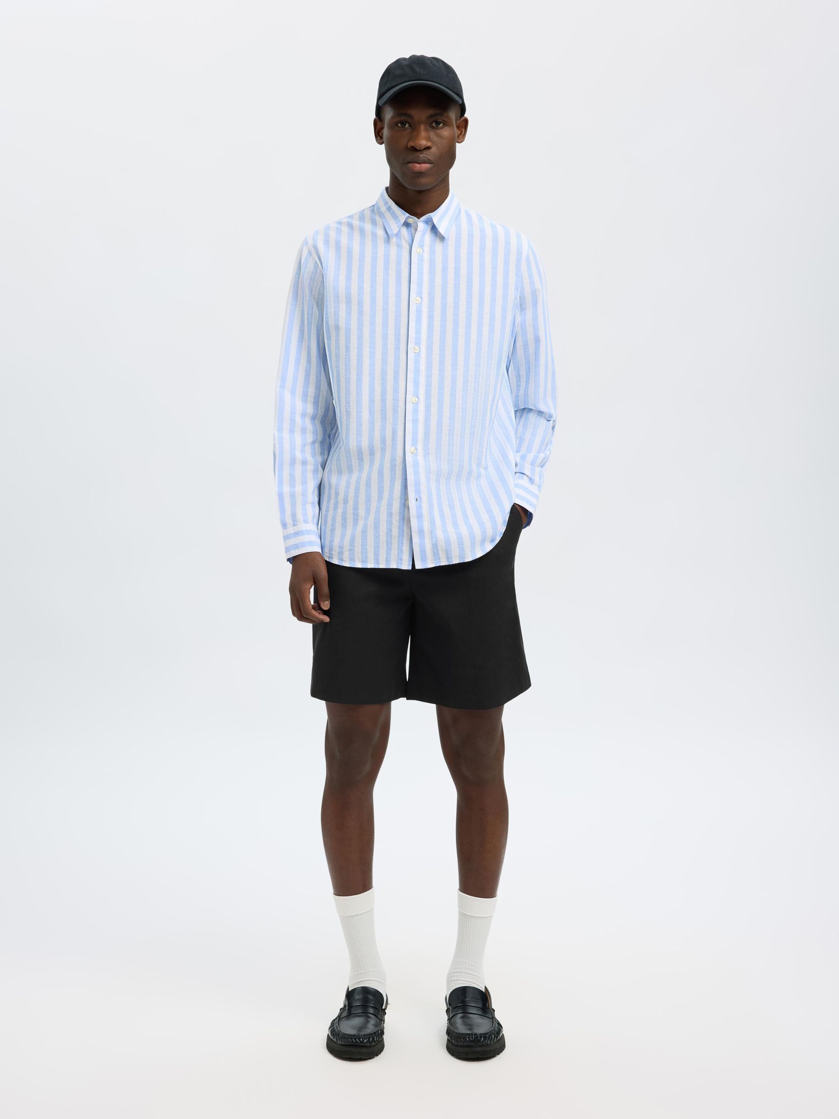 LOOSE FIT SHORTS, Black, highres