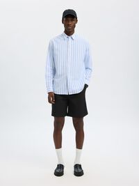 LOOSE FIT SHORTS, Black, highres