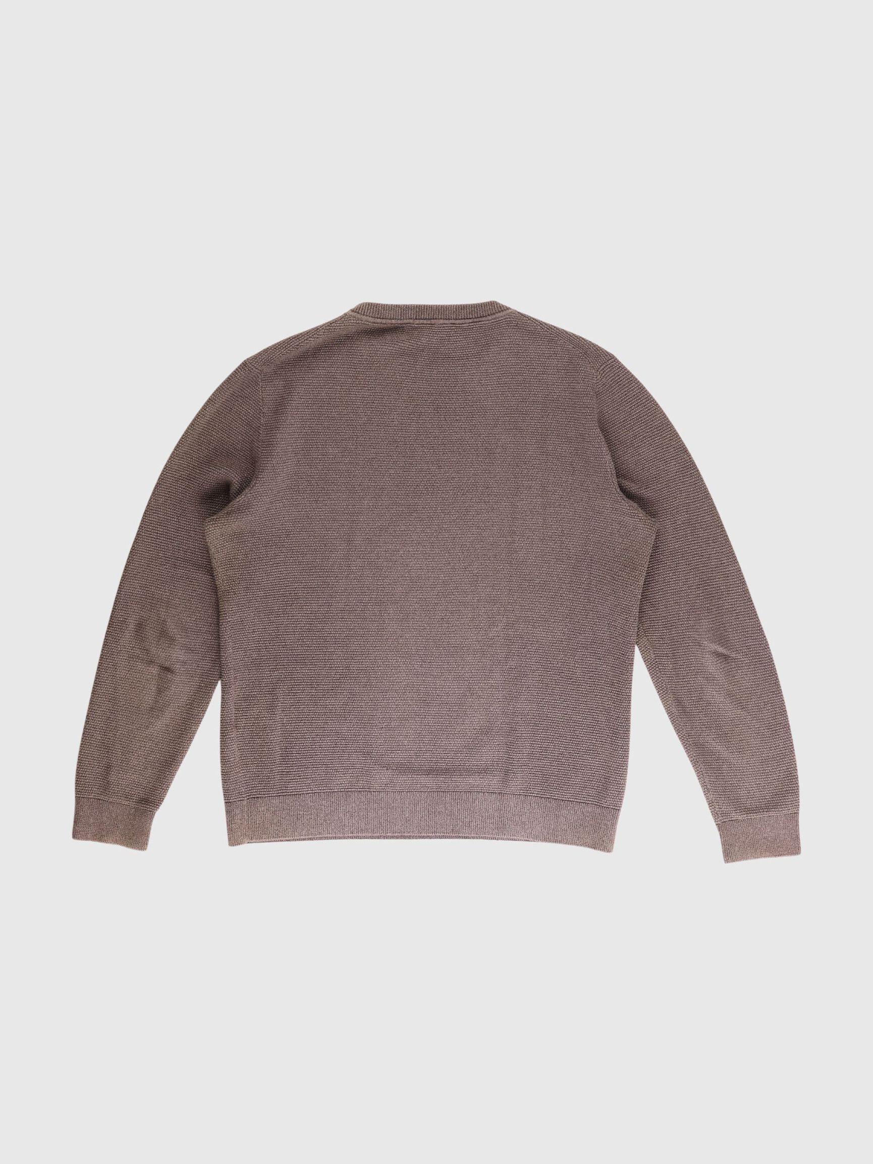 LONG-SLEEVED ROLL NECK PULLOVER, Teak, highres