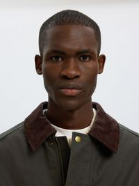 COTTON JACKET, Peat, highres