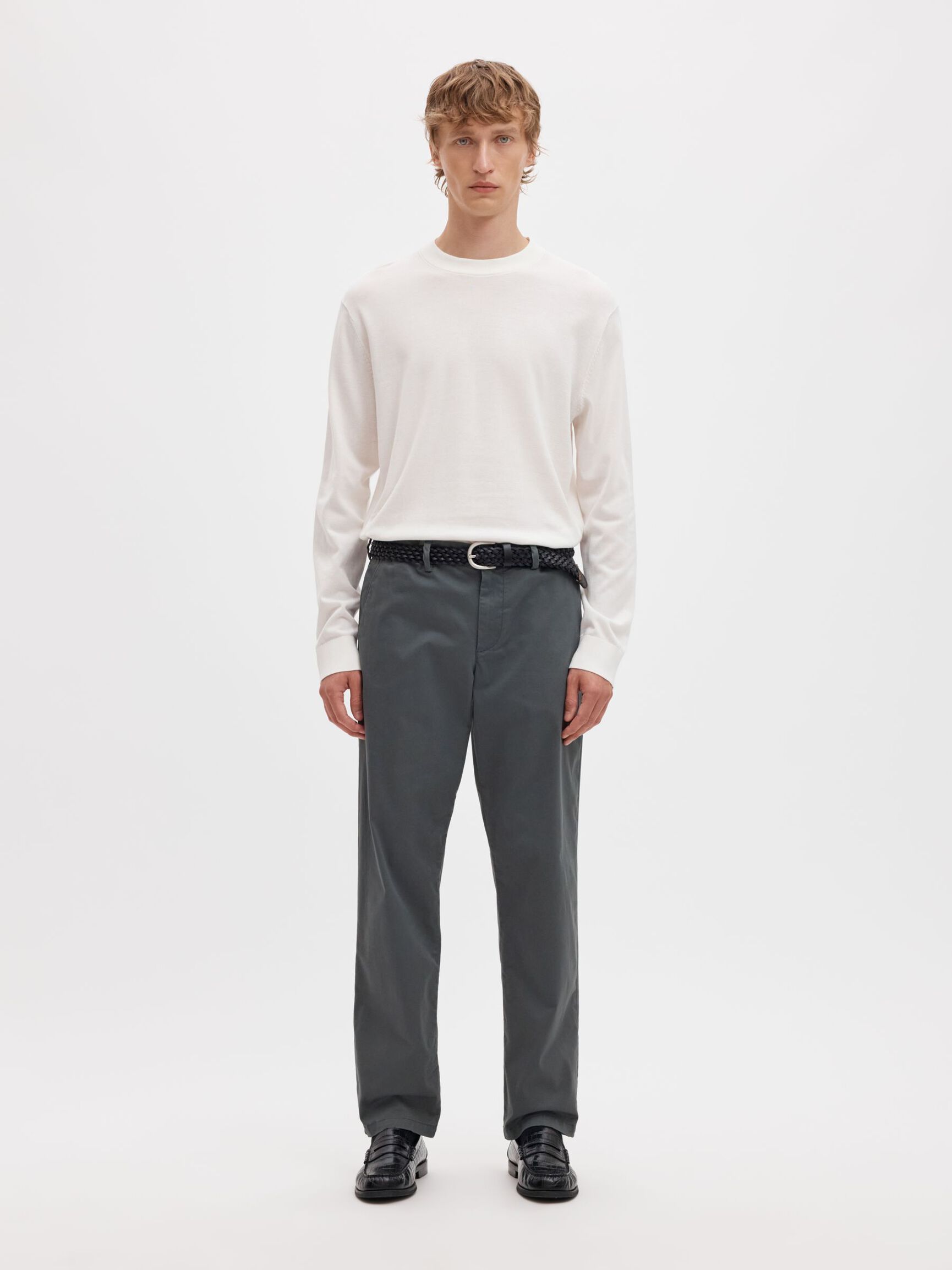 196 STRAIGHT FIT CHINOS, Dark Shadow, highres