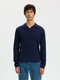 REGULAR FIT POLO SHIRT, Navy Blazer, highres