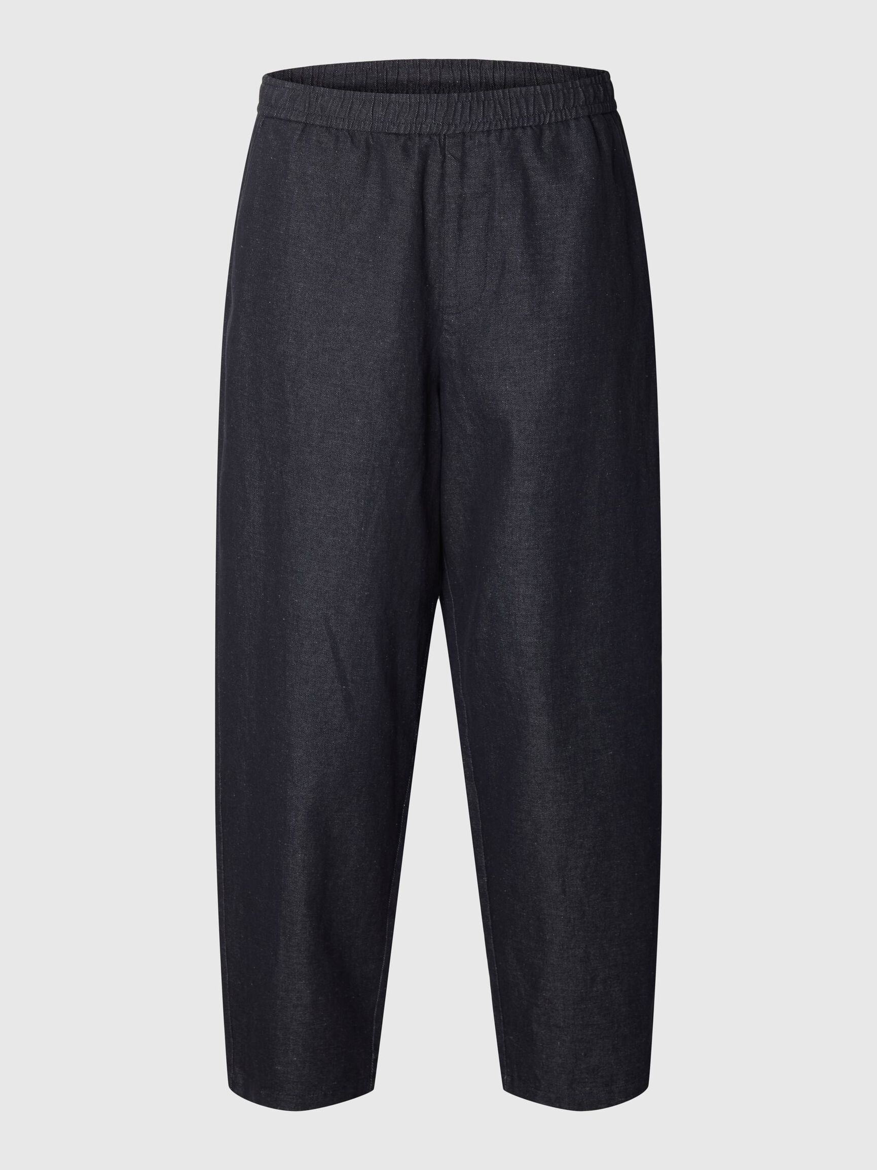 BUKSER MED BARREL-FIT, Dark Navy, highres