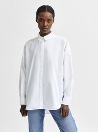 OVERSIZE HEMD, Bright White, highres
