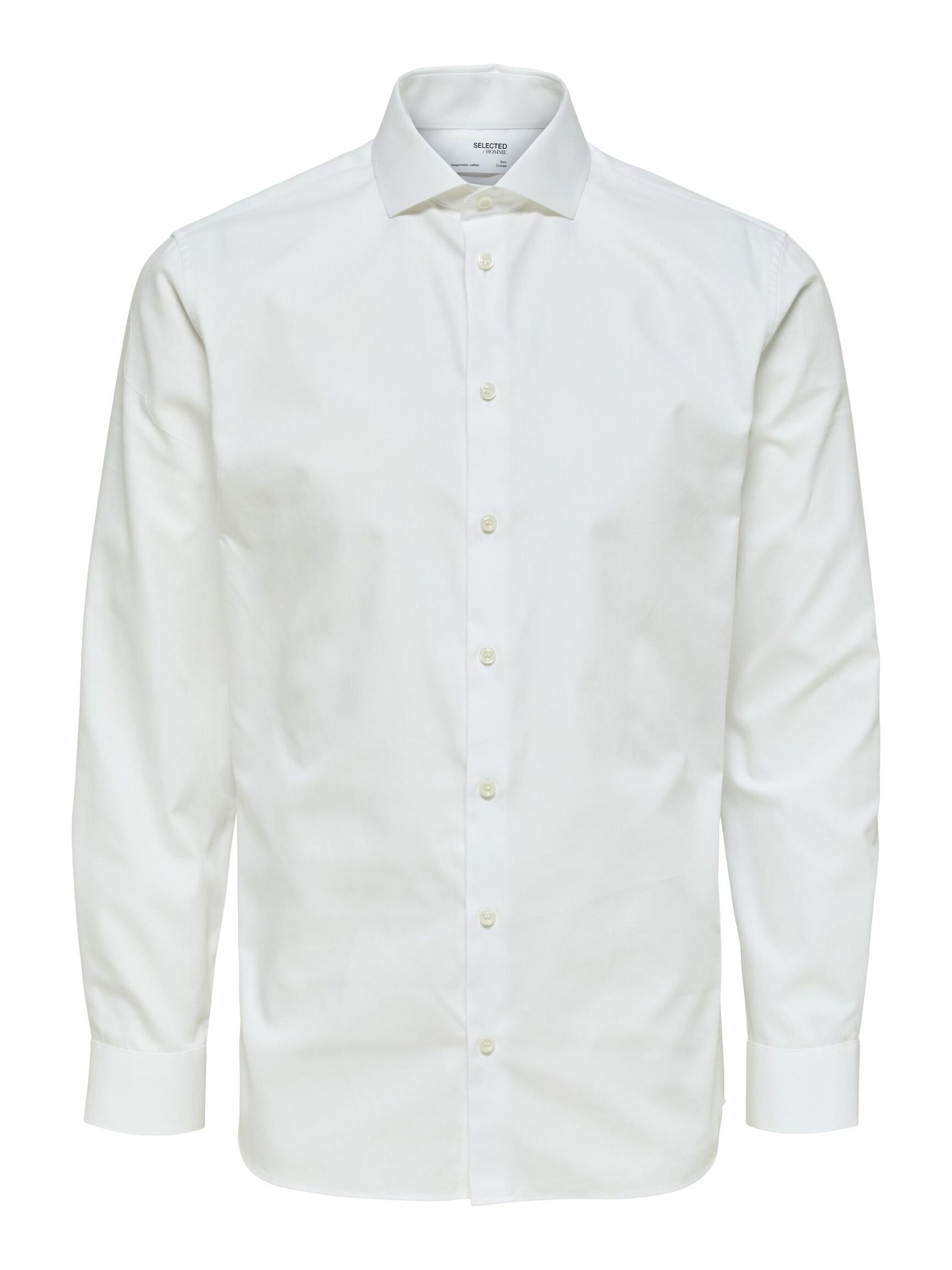 LANGE ÄRMEL HEMD, Bright White, highres