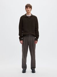 RIBBED PULLOVER, Delicioso, highres